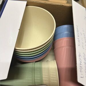 24 Colorful Kids Dinner Set